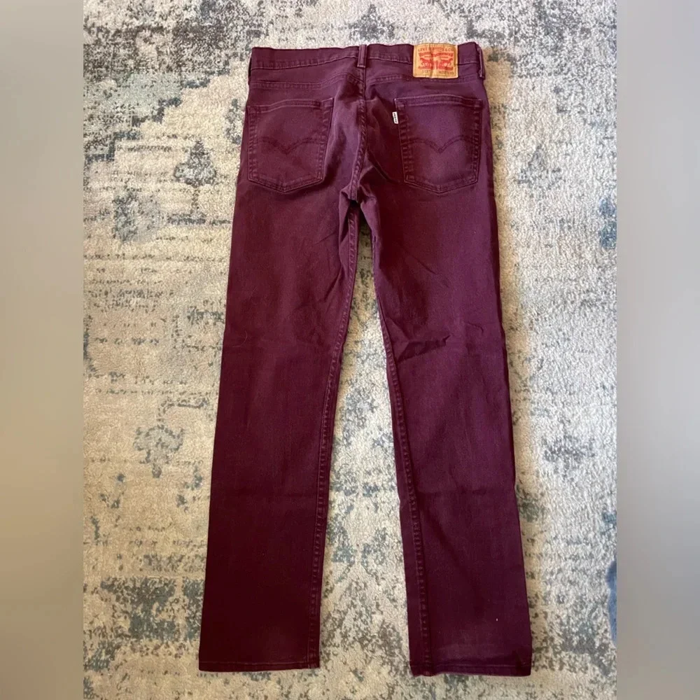 Vintage‎ Levis 501 Jeans 32 x 32 Dark Wash Straight Red Orange Tab Denim HTF!